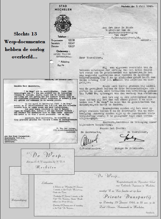 De oorlogsjaren documenten